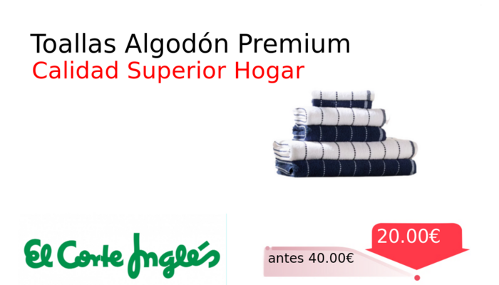 Toallas Algodón Premium