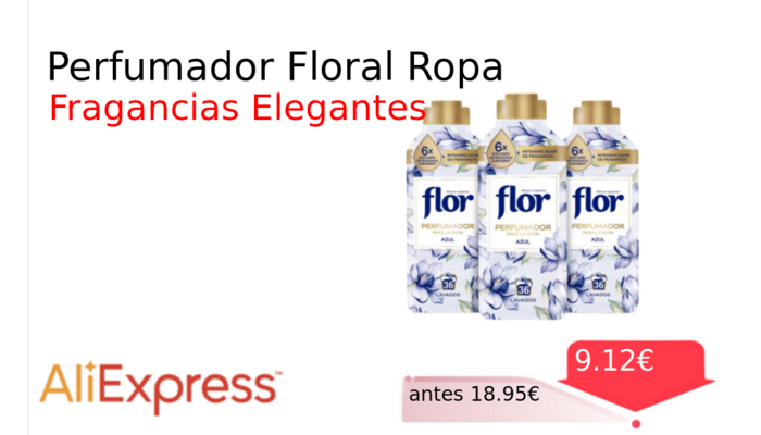 Perfumador Floral Ropa