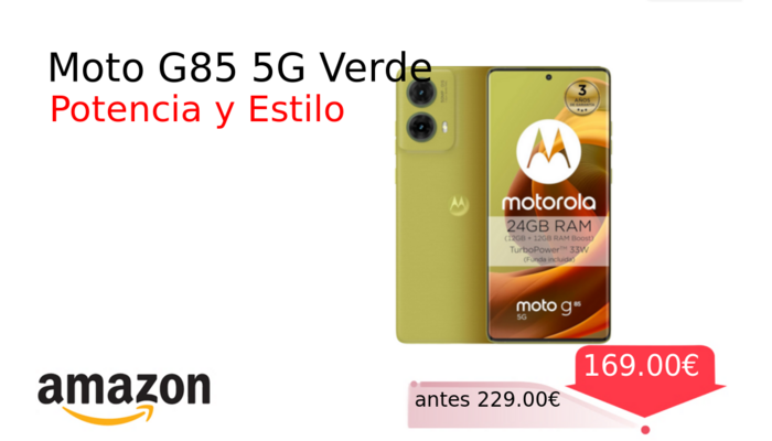 Moto G85 5G Verde