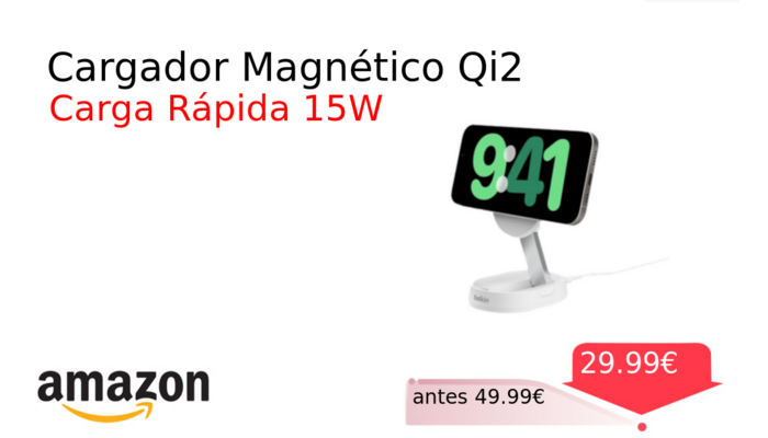 Cargador Magnético Qi2