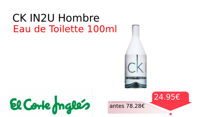 CK IN2U Hombre