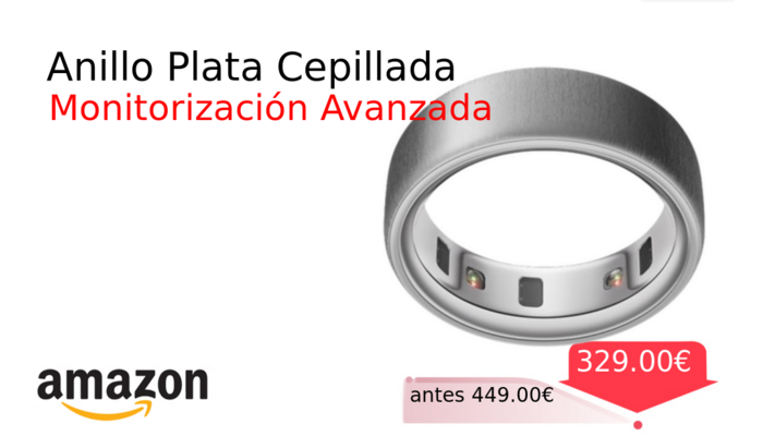 Anillo Plata Cepillada
