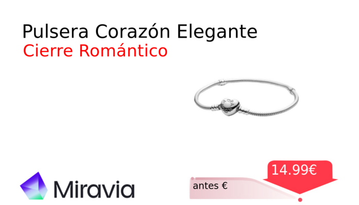 Pulsera Corazón Elegante