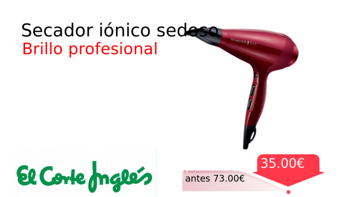 Secador iónico sedoso