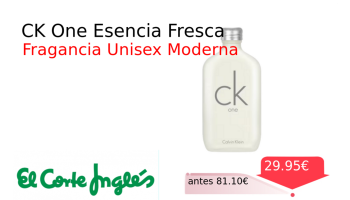 CK One Esencia Fresca