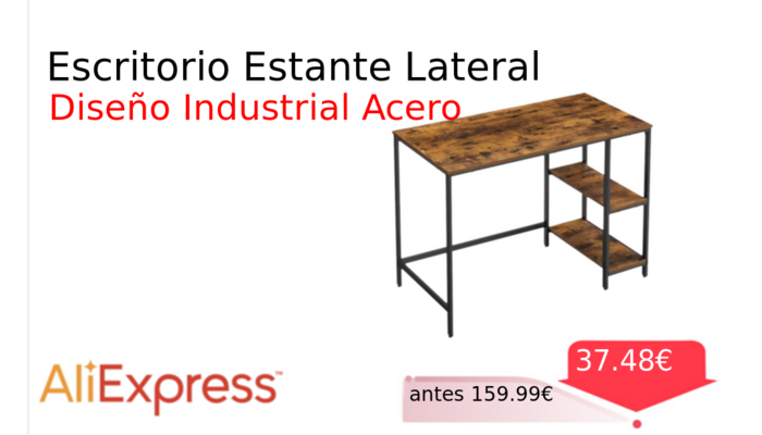 Escritorio Estante Lateral