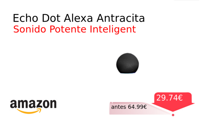 Echo Dot Alexa Antracita
