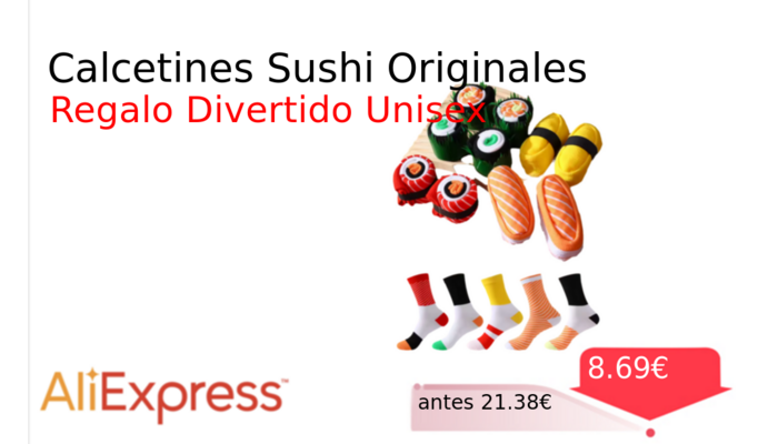 Calcetines Sushi Originales