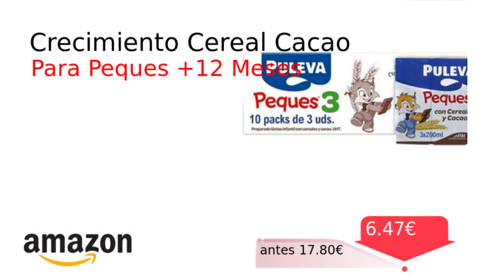 Crecimiento Cereal Cacao