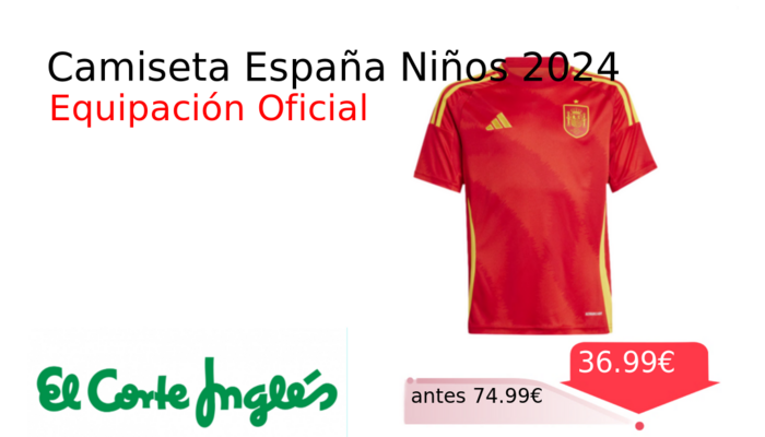 Camiseta España Niños 2024