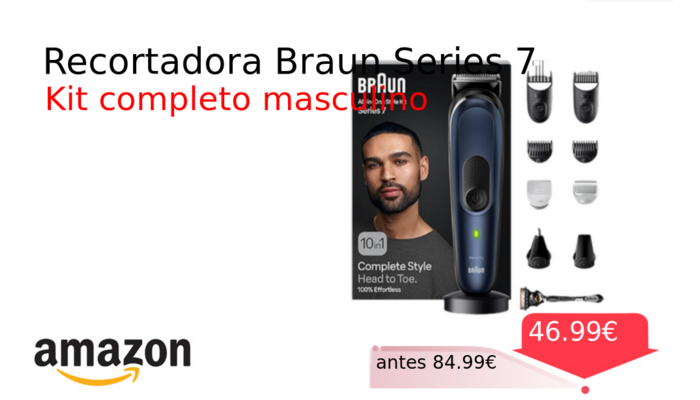 Recortadora Braun Series 7