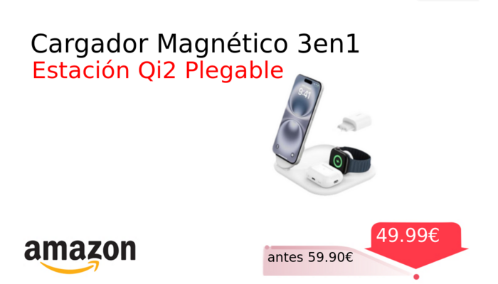 Cargador Magnético 3en1