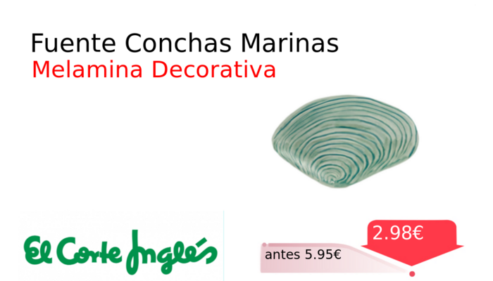 Fuente Conchas Marinas