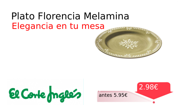 Plato Florencia Melamina