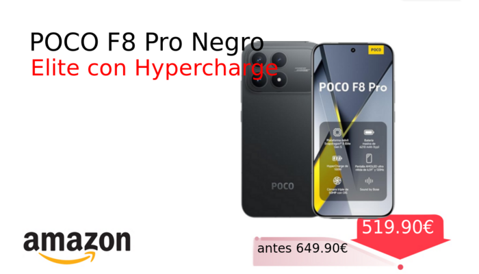 POCO F8 Pro Negro