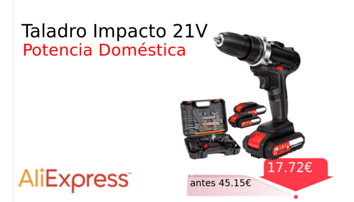 Taladro Impacto 21V