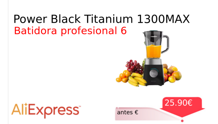 Power Black Titanium 1300MAX