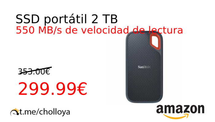 SSD portátil 2 TB