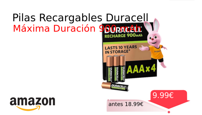 Pilas Recargables Duracell