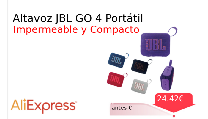 Altavoz JBL GO 4 Portátil