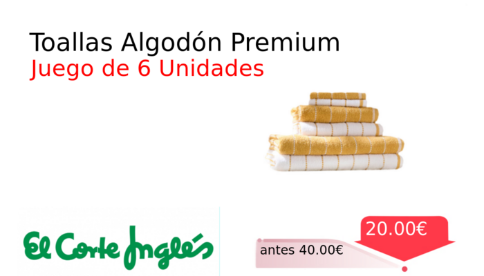 Toallas Algodón Premium