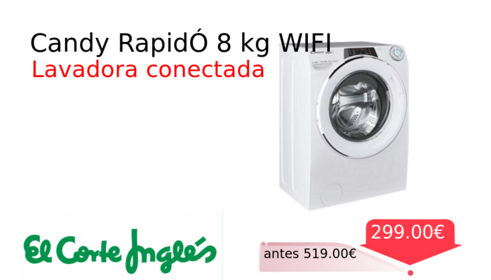 Candy RapidÓ 8 kg WIFI