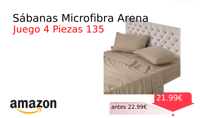 Sábanas Microfibra Arena