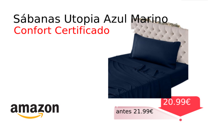 Sábanas Utopia Azul Marino