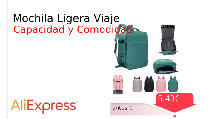 Mochila Ligera Viaje