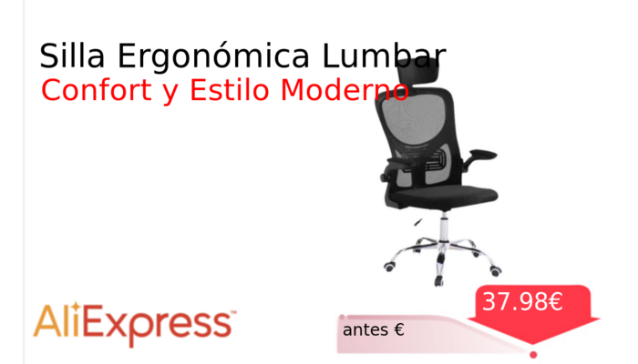 Silla Ergonómica Lumbar