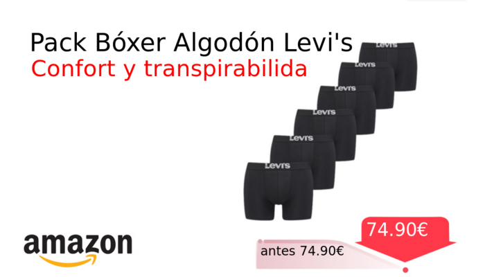 Pack Bóxer Algodón Levi's
