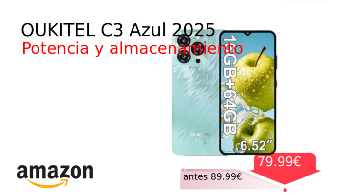 OUKITEL C3 Azul 2025
