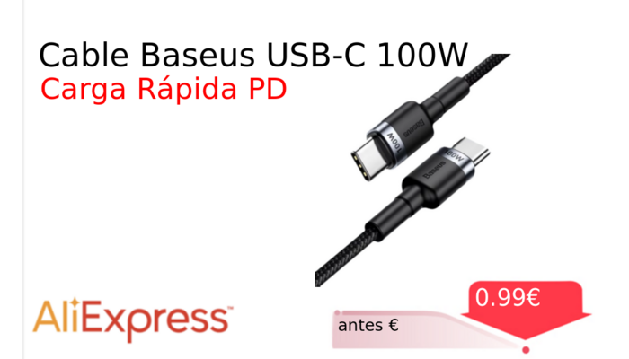Cable Baseus USB-C 100W