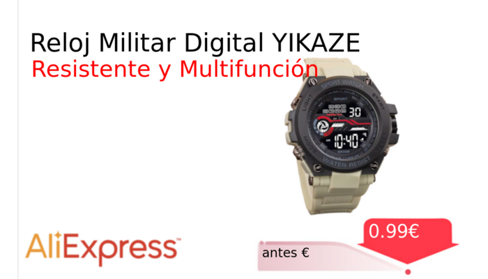 Reloj Militar Digital YIKAZE