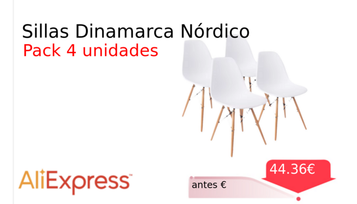 Sillas Dinamarca Nórdico