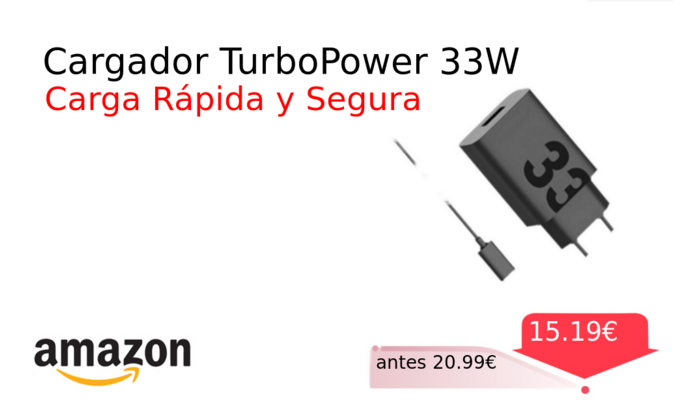 Cargador TurboPower 33W