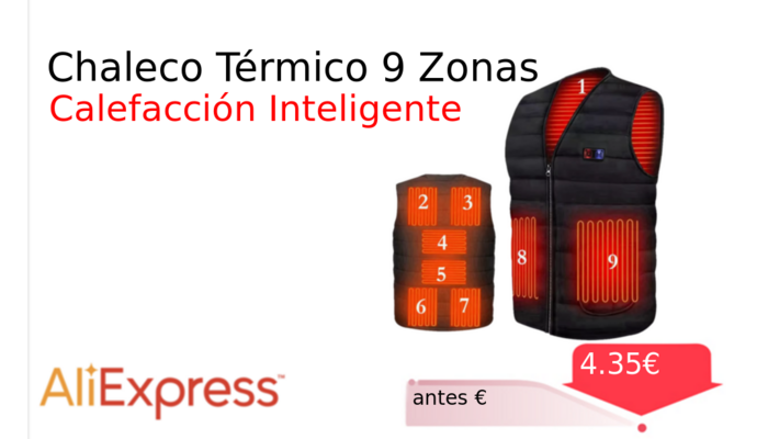 Chaleco Térmico 9 Zonas