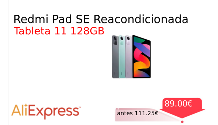 Redmi Pad SE Reacondicionada