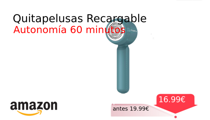 Quitapelusas Recargable