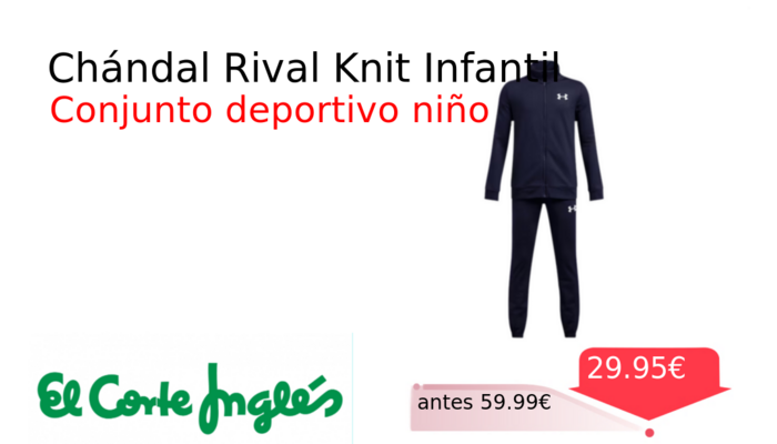 Chándal Rival Knit Infantil