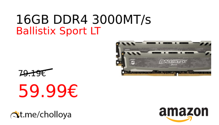 16GB DDR4 3000MT/s