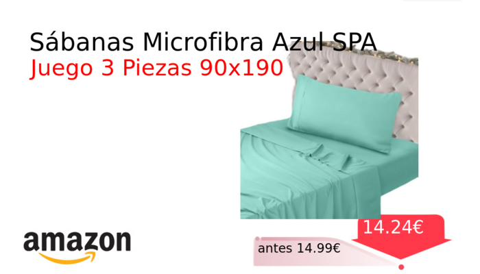 Sábanas Microfibra Azul SPA