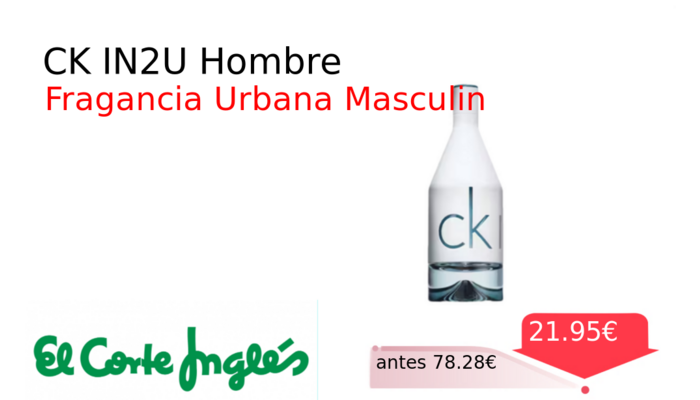CK IN2U Hombre