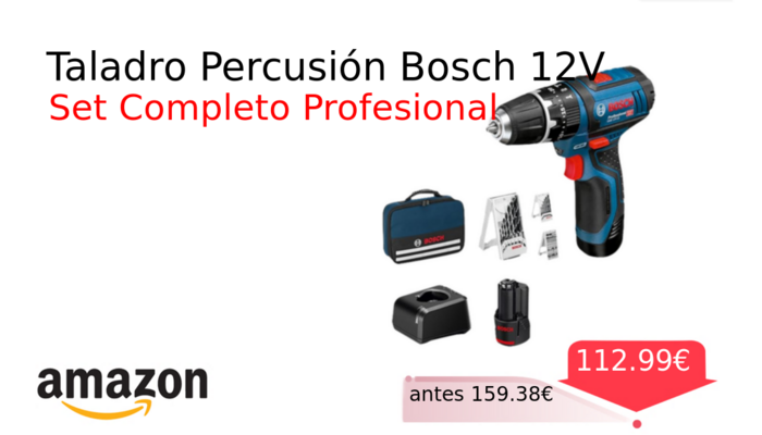Taladro Percusión Bosch 12V