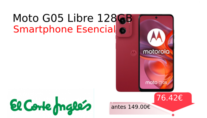 Moto G05 Libre 128GB