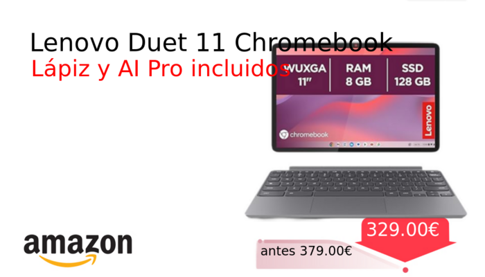 Lenovo Duet 11 Chromebook