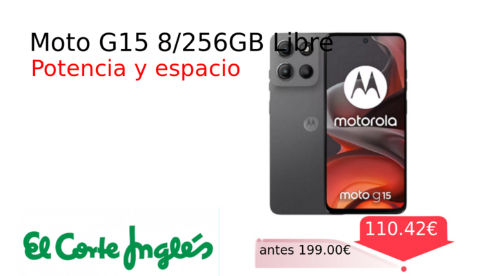 Moto G15 8/256GB Libre