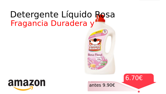 Detergente Líquido Rosa