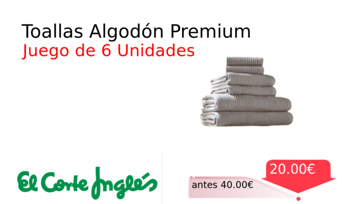 Toallas Algodón Premium
