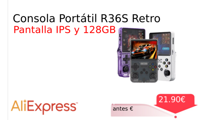 Consola Portátil R36S Retro